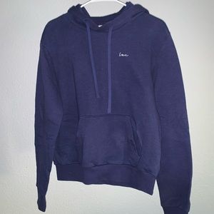 Navy blue hoodie- S